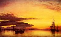 Edward William Cooke - Sunset On The Lagune Of Venice